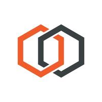 Infinity Line Hexagon Shape Logo Template Illustration Design. EPS 10. vector