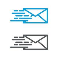 Fast Mail Logo Template Illustration Design. Envelope EPS 10. vector