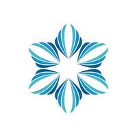 Elegant Ornamental Flower for Spa Logo Template Illustration Design. EPS 10. vector