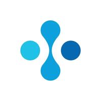 Blue Dots Ornament Logo Template Illustration Design. EPS 10. vector