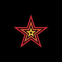 Star Line Logo Template Illustration Design. EPS 10. vector