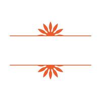 Ornamental Flower Frame Logo Template Illustration Design. EPS 10. vector
