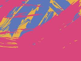 A pink and blue background with a brush stroke vector