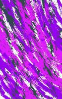 Abstract purple and white paint splatters on a black background vector