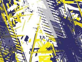A blue and yellow abstract background with a man walking vector