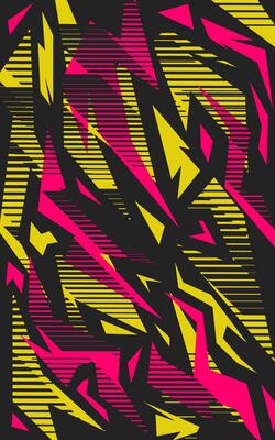 Abstract background with yellow and pink lines