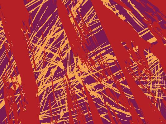 A red and orange abstract background with a brush stroke pattern