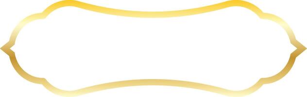 Islamic Gold Frame in Simple Design vector
