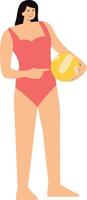 Illustration of People Activities on the Beach vector