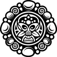 A glyph style icon of river stone vector