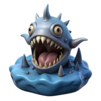 Gargantuan Goo Monster with Amorphous Form and Playful Design png
