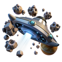 Asteroid Field Escape with Thrilling Action and Celestial Wonders png