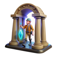 Adventure Game Featuring a Portal to Mystery with Enigmatic Elements and Thrilling Quest png