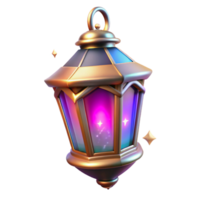 Enchanted Hanging Lantern 3D Render of a Magical Light Source png