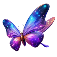 Cosmic Butterfly A Galaxy of Color and Light png