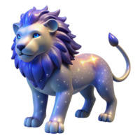 Celestial Lion A 3D Model of a Magical Creature png
