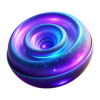 Cosmic Sphere Abstract 3D Render of Glowing Nebula png