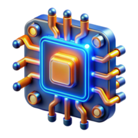 Advanced Microchip Technology Neon Glow, Circuitry Design, and Core Processor png