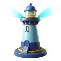 Lighthouse 3D Model Coastal Navigation, Beacon, Tower, Light, 3D Rendering, Sea, Ocean, Navigation Aid png