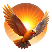 Sunrise Dove A Symbol of Peace and Hope png