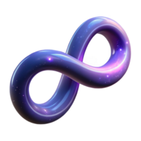 Cosmic Infinity A 3D Render of a Glittering, Intertwined Loop png