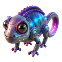 Cybernetic Chameleon A Futuristic Robotic Reptile Design png