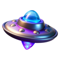 Futuristic Spaceship, Glowing UFO, Sci Fi Craft, Alien Vehicle, Cosmic Ship, 3D Render, Neon Lights, Spacecraft Design, Otherworldly Vessel, Intergalactic Traveler png