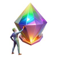 Exploring the Facets of a Multifaceted Gem A 3D Render png