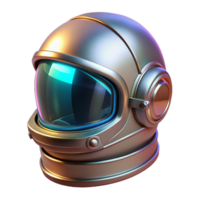 Futuristic Space Helmet Design Chrome, Visor, and Airtight Seal png