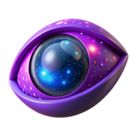 Cosmic Eye A 3D Render of a Universe Within png