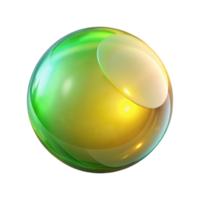 Abstract Sphere Gradient Color, Glossy Surface, 3D Rendering png