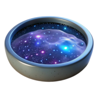 Cosmic Nebula in a Celestial Vessel A 3D Render of Galactic Wonders png