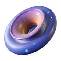 Cosmic Vortex A 3D Render of a Hypothetical Wormhole png