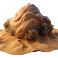 Desert Dune Movement Sandstorm Simulation and 3D Render of Shifting Sands png