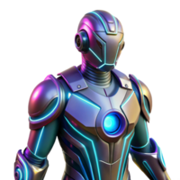 Futuristic Robot Neon Armor, Advanced Technology png