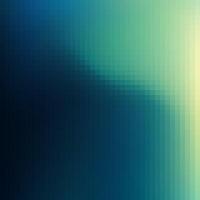 a blue and green background with a small square vector