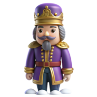 3D Render of a Royal Nutcracker Figure png