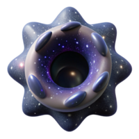 cósmico anel uma estrelado buraco de minhoca visualização png