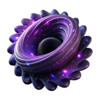 Cosmic Nebula Abstract 3D Render of Galactic Vortex png