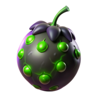 Glowing Orb Fruit 3D Render of Fantasy Plant png