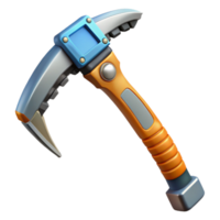 Ice Pickaxe 3D Model of Mining Tool png