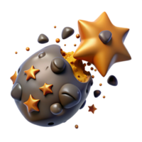 Cosmic Explosion 3D Render of Starburst png