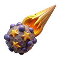 cósmico bola do estrelas uma 3d render do celestial voar png