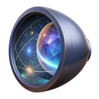 Cosmic Lens Unveiling the Universe's Geometry png