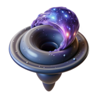 Cosmic Vortex Nebula Swirling into Singularity png