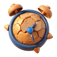 Cracked Clock A 3D Render of a Broken Timepiece png