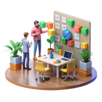 Agile Teamwork Collaborative Project Planning Design png