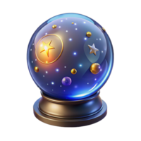 Celestial Sphere Illuminated Night Sky in Glass Orb png