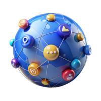 Global Social Media Network Connection, Communication, and Community png