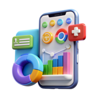 Mobile Data Analytics Visualizing Charts Graphs png